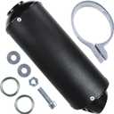 28mm 1.1 Exhaust Silencer Muffler Clamp Gasket for 50cc 70cc 90cc 110cc 125cc TRX90 ATC70 ATC200X TTR110 TTR125 KLX110 Apollo RFZ Coolster Lifa Taotao Dirt Pit Bike ATV Quad Mini Bike Black