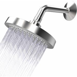 Circlesplash -High Pressure Shower Heads - High Flow Shower Head - 1.8 GPM with Removable Restrictor - California Certified - Universal Replacement - Plumbers Tape Included - (Classic Chrome Finish)