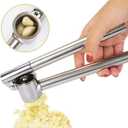 Garlic Press Garlic Mincer Garlic Crusher, EwiseeLive Made of Metal Stainless Steel.Easy Squeeze, Rust Proof, Easy Clean