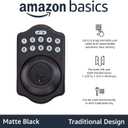 Amazon Basics Electronic Keypad Deadbolt Door Lock with Auto Lock, Touch-Control Keyless Entry, Customizable User Codes, Traditional Design, Matte Black, 1-Pack