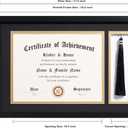 ELSKER&HOME 11x17 Diploma Frames with Tassel Holder for 8.5x11 Certificate Document Shadow Box, Matte Black Frame, Degree Double Mat, Black with Gold Rim
