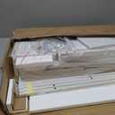 GYIIYUO TV Stand with Fabric Drawers for 55 60 65 Inches TV - Entertainment Center and Industrial TV Console Table with Open Storage Shelves for Living Room, Bedroom - 55.1" White