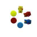 Dampener Silicone Racket Dampener Cute Tennis Supplies Racket for Gift,2 Designs 6pcs Per Pack