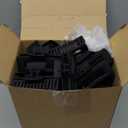 Yunlly 48 Pcs 4.1 Inch Claw Clips Bulk Large Rectangle Square Hair Claw Clips Nonslip Thick Long Hair Strong Hold Jaw for Women Girl Accessories(Black)
