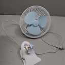 KOCASO Oscillating Clip-on Fan, 8.6" Portable Quiet Fan w/ 2-Speed, Sturdy Clamp, 90 Adjustable Tilt, Auto Rotation, Ideal for Office,
