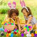 Olixmlya 36 Pack Easter Egg Fillers Plush Bunny Toys, Easter Eggs Hunts Filling Easter Basket Stuffers Stress Relief Toys Classroom for Kids Toddler Teens Boys Girls Easter Party Favor