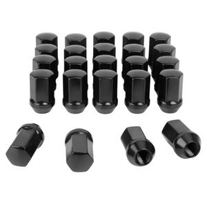 M14x1.5 Lug Nuts Replacement for Chevy Silverado 1500 Sierra 1500 Ram 1500 2500 Tahoe GMC Jeep Grand Cherokee Dodge Buick Cadillac,14x1.5 Black Lug Nuts One-Piece OEM/Stock Style, GM 9596070 611-236