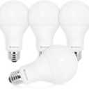 23W Super Bright LED Bulb, A21 Dimmable LED Light Bulb, Stable Heat Dissipation, 2,5000 Hour Lifespan, 3000 High Lumen, 150-200 Watt Equivalent, 5000K Daylight, E26 Porch Light Bulb, 4-Pack