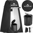 PANKAY Portable Toilet with Pop up Privacy Tent, X Large Camping Toilet Portable Potty for Adults, Outdoor Shower Tent Changing Room, Instant Pop Up, Washable Foldable Camp Toilet Kit with Carry Bag