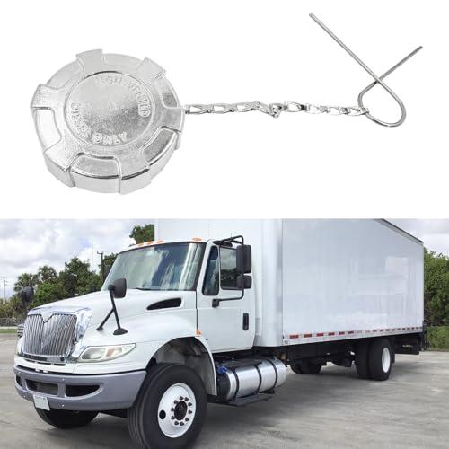 Diesel Fuel Cap 2 1/4" for International Ford GMC Trucks, Non-Locking, Aluminum, Female fitting, Non-Vented