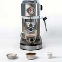 Espressione Flex 3-in-1 Espresso Maker, compatible with E.S.E. espresso pods, Nespresso capsules and ground coffee, 20 Bar Italian Pump, Adjustable Temp Control, Fast Thermoblock Heating