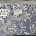 Blue Floral King Quilt Set - 100% Cotton Farmhouse Reversible Quilt Bedding Set - Blue and Light Gray Luxury Elegant Cottage Quilts - Lightweight Bedspreads for All Season 3 Piece