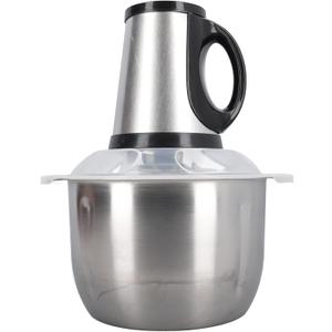 Food Processor Stainless Steel 4L High Capacity with 5 Blades Electric Food Chopper for Meat Vegetable