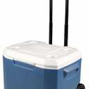 Coleman Xtreme Rolling Cooler with Wheels, Extra-Walled Insulation Keeps Ice up to 5 Days, Portable Wheeled Hard Chiller 50 Quart