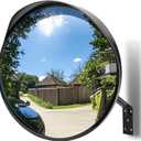 moveland Convex Security Mirror - 16 Inch Adjustable Wide View, Acrylic Shatterproof for Traffic, Parking, Driveway, Store, Garage, Warehouse, Blind Spot - Support Indoor and Outdoor