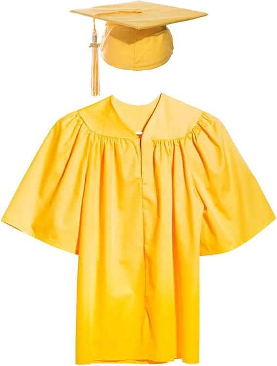 Child Matte Graduation Sets, Cap, Gown, Tassel, Charm M