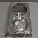 Elevated Dog Bowls for Small Dogs 3 Height Adjustable Raised Dog Bowl Stand with 25oz Stainless Steel Food Bowls Anti-Slip Small Dogs Feeder Adjusts to 7.5", 6", 2.75", Light Brownish Gray