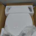 Elongated Heated Toilet Seat with Night Light, Three Temperature Settings Heated Seat,70 in Power Cord, Fit Elongated Toilet, Cold Water Bidet Function Toilet Seat With Slow Close