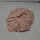 Lane Linen Queen Fitted Sheet Only - 4 Way Stretch Knitted Deep Pocket Queen Bottom Sheet - Fits Upto 16" Mattress (No Flat Sheet), Wrinkle Free, Soft Microfiber Fitted Sheet Queen - Sepia Rose