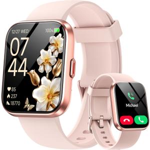 Smart Watches for Women Men, 1.85" Smart Watch Compatible iPhone/Samsung/Android (Answer/Make), Fitness Tracker with Heart Rate/Sleep Monitor, Smartwatch 3ATM Waterproof 120+ Sport Modes, Step Counter