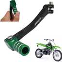 JFG RACING Motorcycle Folding Gear Shifter Shift Lever Pedal CNC Universal for KX 50 100 125 KLX 140 CRF XR RM TTR PW SSR Apollo TAO TAO SDG Thumpstar 50cc - 125cc Dirt Pit Bike Green