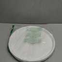 Saedy White Plastic Fast Food Trays, Round Serving Trays(4 Packs)