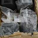 Rubber Encased Hex Weights Dumbbells Set of 5  50 lb Pair | Cast Iron Hand Weights with Anti-Slip Grip for Home Gym Strength Training (Black)