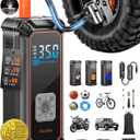 OlarHike Cordless Tire Inflator Portable Air Compressor, 150PSI Dual Power - 5400mAh & 12V DC, Air Pump for Car Tires, Bike, Motorcycle, Bicycle, Electric Pump with LED Light & Digital Pressure Gauge