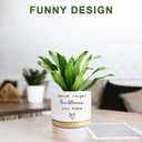Cute Succulent Planter, Flower Cactus Plant Pot Gifts, Going Away Farewell Thank You Inspirational Employee Appreciation Gifts for Women Men Coworkers Boss Lady Manager (No Plants)