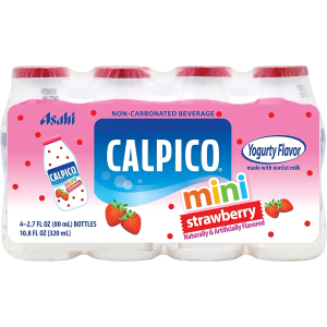 Calpico Mini Strawberry 2.7 fz, (Pack of 10)