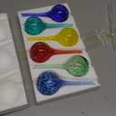 Plant Watering Globes Set of 6 - Small Glass Self Watering Bulbs Up to 5 Days of Irrigation - for Indoor & Outdoor Plants - Multicolor, Automatic, Glass Watering Bulbs for Daily Use, Watering Devices