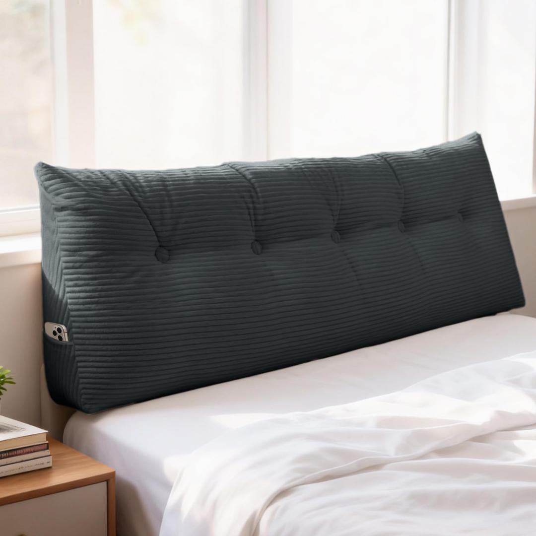 Shuyeon Headboard Pillow Twin, Wedge Pillow Headboard for Dorm, Green