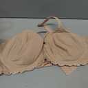 LEADING LADY, Chloe, Underwire, Lightly Padded T-Shirt Bra, Side and Back Smoothing, Adjustable Straps, Lace Band, Beige, Fits 50A