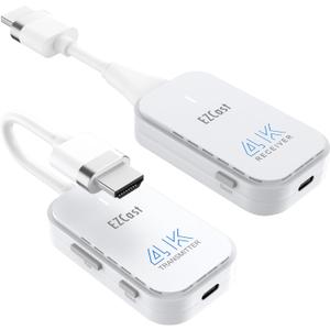 4K Wireless HDMI Transmitter and Receiver 4K@30Hz HDMI Wireless Extender Kit Portable 98Ft/30M Display Adapter Streaming Video/Audio to TV/Monitor/Projector from PC, Laptop, Cable Box