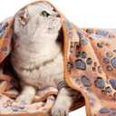 Pet Soft Blankets for Dogs - Fluffy Cats Dog Blankets for Small Medium & Large Dogs, Cute Print Pet Throw Puppy Blanket Fleece(XXL, 60 X 50 '')