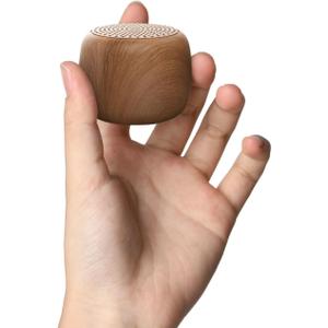 Babelio White Noise Sound Machine for Adults Kids Baby, Mini, 15 Non-looping Sounds, Timer, Memory Function, Easy to Pocket and Travel, Wood Grain