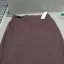 Urban CoCo Women's Elastic Waist Stretch Bodycon Midi Pencil Skirt (Medium, Brown)