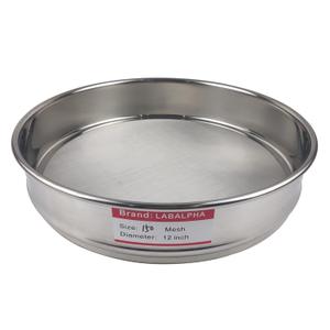 LABALPHA 150 Mesh Lab Sieves, 150 Mesh Test Sieve, 12'' Diameter, 304 Stainless Steel Wire Cloth (0.1mm)