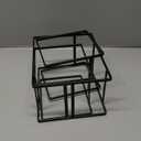 MAQUITA 3 Piece Plate Organizer for Kitchen Cabinet, Shelf, 2 Sizes for Pots, Pans, Cutting Boards - Black