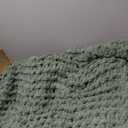 Madison Park Chenille Chunky Knit Handmade Throw Blanket, Luxuriously Soft Gift Blankets, Cottage Style Room Dcor, Lightweight & Breathable All Seasons Throw Blanket for Couch, 50"W x 60"L Sage Green
