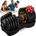 Lifepro Adjustable Dumbbells  25lb Pair or 90lb Single, Quick-Select Hand Weights for Men/Women  Space Saving Exercise Fitness Dumbbells for Home Gym Strength & Weight Training