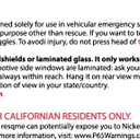 2 x resqme The Original Emergency Keychain Car Escape Tool, 2-in-1 Seatbelt Cutter and Window Breaker, Made in USA, Pink - Compact Emergency Hammer
