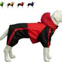 Pet Apparel Large Dog Clothing Waterproof Red, Size L
