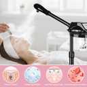 Professional Facial Steamer, Facial Steamer on Wheels with More Steam, Adjustable Height and Angle, Face Steamer for Deep Cleansing and Hydration, Estheticians Steamer for Beauty, Spa and Home Use