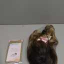 AISI HAIR Synthetic Wavy Curly Bob Wig with Bangs Ombre Blonde Mixed Short Hair for Women Synthetic Heat Resistant Bob Wigs