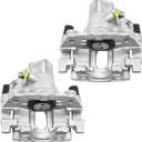 Brake Caliper with Bracket Compatible with Mazda 3, 3 Sport 2010 2011 2012 2013 l4 2.0L FWD, Rear Driver and Passenger Side 19-B6284 19-B6285, Caliper for Pair Set of 2
