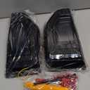 LED Side Marker Lights for Ford Maverick 2022 2023 2024 2025, Fender Badge Vent Blackout Emblem w/Sequential Turn Signals & Daytime Running Lights Lamp DRL Exterior Accessories (Smoked Lens)