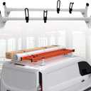 MELIPRON Van Roof Rack Fits for Ford Transit Connect 2014-2025, Steel Ladder Rack for Cargo Van with Anti-Rust White Coating, Ideal for Transporting Ladders, Pipes (Not Fit for Full-Size Ford Transit)