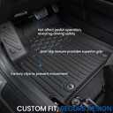 Floor Mats for Kia Seltos 2024-2026 w/o Subwoofer, with Cargo Mat | Full Protection Mat Set with Cargo Liner, All Weather TPE, Non Slip & Odorless & Scratch Proof, Seltos Accessories