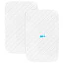 Bassinet Mattress Pad Cover Fit for Graco Travel Lite Crib/Guava Lotus/Maxi-COSI Swift Lightweight Portable, Waterproof Bassinet Mattress Protector Quilted (20" x 28") 2 Pack (White)
